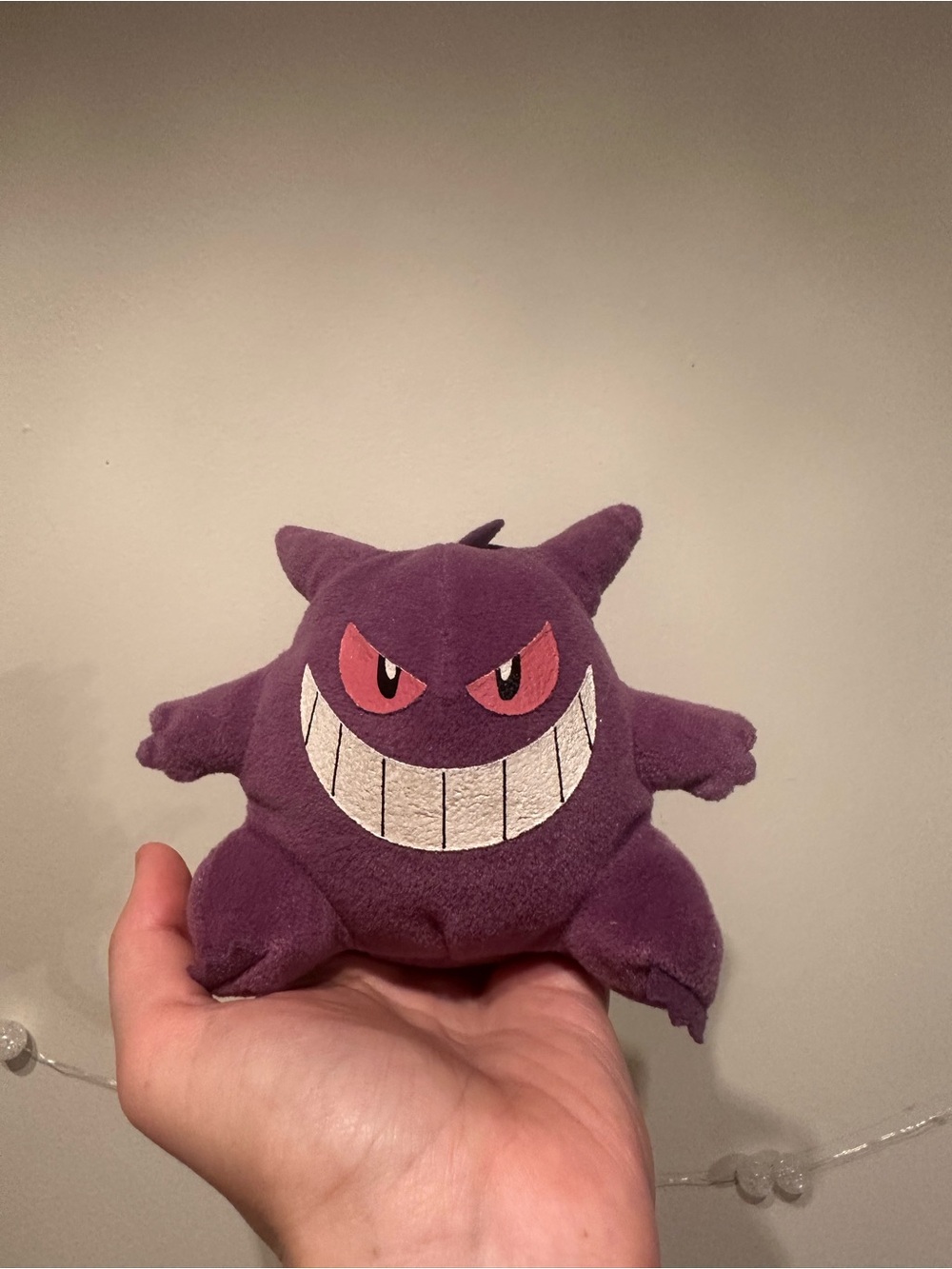 Vintage 90s Gengar Plush Pokémon Nintendo 4.5”